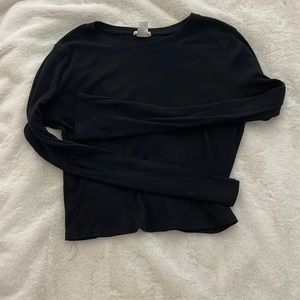 Black cropped long sleeve, Rarley worn!